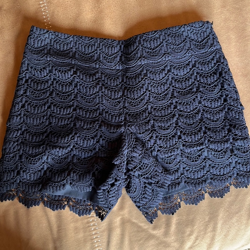 Ann Taylor LOFT crochet shorts